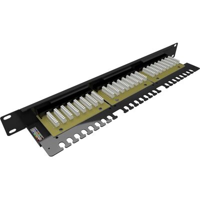 Solarix Panneau de brassage 24 x RJ45 CAT6 UTP s vyvazovací lištou 1U SX24L-6-UTP-BK-N, Serveur : accessoires, Noir - Publicité Solarix Panneau de brassage 24 x RJ45 CAT6 UTP s vyvazovací lištou 1U SX24L-6-UTP-BK-N, Serveur : accessoires, Noir - Publicité
