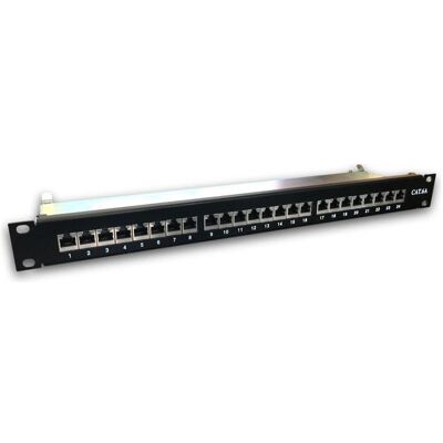 OEM DATACOM Panneau de brassage 19" STP 24 ports CAT6A LSA 1U BK (3x8p) / VL, Serveur : accessoires, Noir - Publicité OEM DATACOM Panneau de brassage 19" STP 24 ports CAT6A LSA 1U BK (3x8p) / VL, Serveur : accessoires, Noir - Publicité