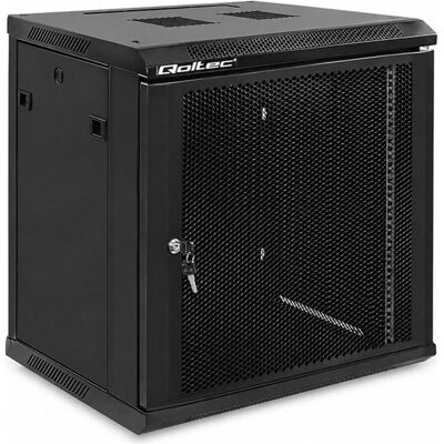 Qoltec rack - 12U (12 HE, Rack 19 pouces), Armoire serveur, Noir - Publicité Qoltec rack - 12U (12 HE, Rack 19 pouces), Armoire serveur, Noir - Publicité