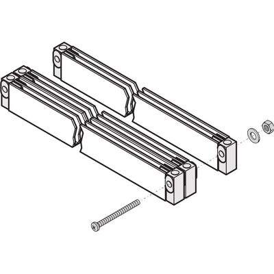 Clips de montage Schroff avec butée d'isolation pour rail électrique 1-2 pôles - Accessoire de serveur - Publicité Clips de montage Schroff avec butée d'isolation pour rail électrique 1-2 pôles - Accessoire de serveur - Publicité