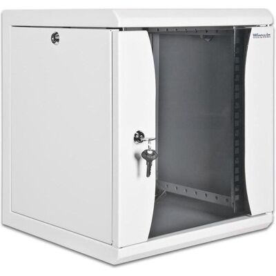 Wirewin 10/"" Armoire murale, monobloc, grise RAL7035, 6U Armoires (Rack 19 pouces), Armoire serveur, Gris - Publicité Wirewin 10/"" Armoire murale, monobloc, grise RAL7035, 6U Armoires (Rack 19 pouces), Armoire serveur, Gris - Publicité