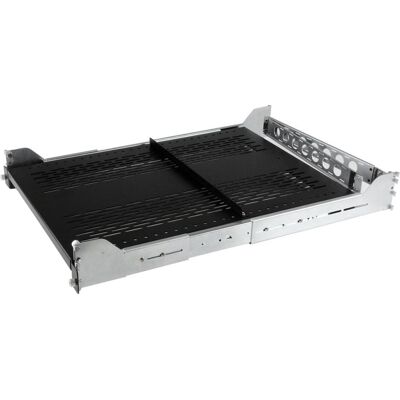 StarTech 2u Vented Sliding Rack Shelf, Armoire serveur : accessoires, Noir, Argent - Publicité StarTech 2u Vented Sliding Rack Shelf, Armoire serveur : accessoires, Noir, Argent - Publicité
