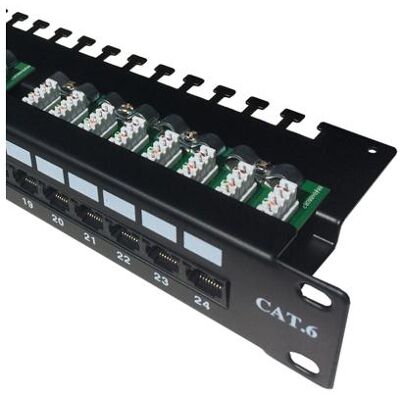 OEM DATACOM Panneau de brassage 24p. CAT6 UTP 3x8p LSA 1U hornà zářez, Serveur : accessoires, Noir - Publicité OEM DATACOM Panneau de brassage 24p. CAT6 UTP 3x8p LSA 1U hornà zářez, Serveur : accessoires, Noir - Publicité