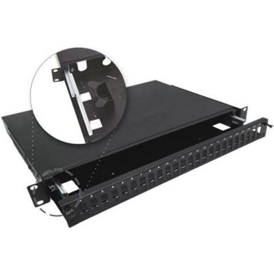 Alantec Šviesolaidinė teleskopinė sujungimo dėžė 24xSC duplex 19"1U su tvirtinimo priedais (droseliais, juo, Serveur : accessoires, Noir - Publicité Alantec Šviesolaidinė teleskopinė sujungimo dėžė 24xSC duplex 19"1U su tvirtinimo priedais (droseliais, juo, Serveur : accessoires, Noir - Publicité