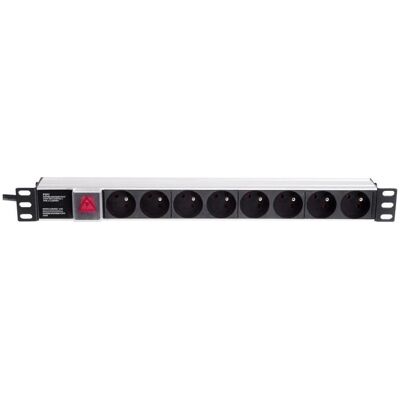 Netrack 125-19-02 Multiprise - Fixation en rack - 8 prises - 19" - Câble 1,8M - Publicité Netrack 125-19-02 Multiprise - Fixation en rack - 8 prises - 19" - Câble 1,8M - Publicité