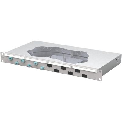 Metz Connect Panneau de brassage OpDAT fix2 splice 6xLC-D OM3, Serveur : accessoires, Gris - Publicité Metz Connect Panneau de brassage OpDAT fix2 splice 6xLC-D OM3, Serveur : accessoires, Gris - Publicité