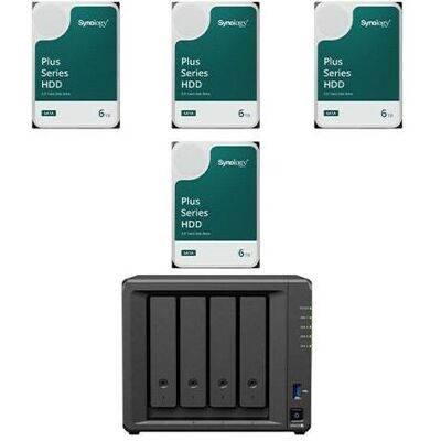 Synology DiskStation DS425+ 24 TB 4 Einschübe NAS-Server Leergehäuse + 4x Plus 3.5"" SA..., NAS, Noir - Publicité Synology DiskStation DS425+ 24 TB 4 Einschübe NAS-Server Leergehäuse + 4x Plus 3.5"" SA..., NAS, Noir - Publicité