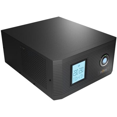 NJOY Aira 1200 UPS - 1200VA, 2 Schuko, Écran LCD, Noir - Publicité NJOY Aira 1200 UPS - 1200VA, 2 Schuko, Écran LCD, Noir - Publicité