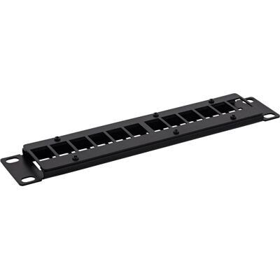 InLine 10" Leerpanel 12-fach, für Keystone Module, 1HE, schwarz, Armoire serveur : accessoires, Noir - Publicité InLine 10" Leerpanel 12-fach, für Keystone Module, 1HE, schwarz, Armoire serveur : accessoires, Noir - Publicité