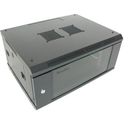 XtendLan 19" nástěnný rozvaděč 4U 600x450, nosnost 60 kg, skleněné dveře, svařovaný, černý, Armoire serveur : accessoires, Noir - Publicité XtendLan 19" nástěnný rozvaděč 4U 600x450, nosnost 60 kg, skleněné dveře, svařovaný, černý, Armoire serveur : accessoires, Noir - Publicité