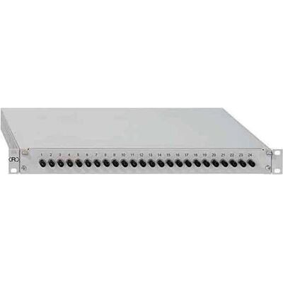Boîte de fusion optique Rutenbeck 24xST OM4 - 1U Métal - Publicité Boîte de fusion optique Rutenbeck 24xST OM4 - 1U Métal - Publicité