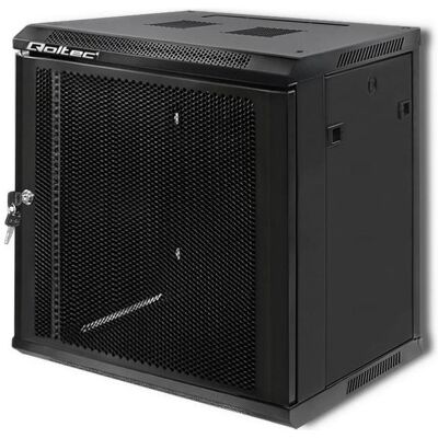 Qoltec rack - 12U (12 HE, Rack 19 pouces), Armoire serveur, Noir - Publicité Qoltec rack - 12U (12 HE, Rack 19 pouces), Armoire serveur, Noir - Publicité