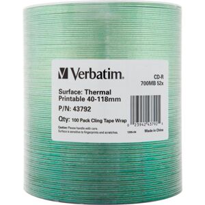 Verbatim CD-R 700MB Therma Printable 100 (100x), Support de données optiques - Publicité Verbatim CD-R 700MB Therma Printable 100 (100x), Support de données optiques - Publicité