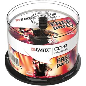 Emtec Classic - 50 x CD-R - 700 Mo (80 min) 52x (50x), Support de données optiques - Publicité Emtec Classic - 50 x CD-R - 700 Mo (80 min) 52x (50x), Support de données optiques - Publicité