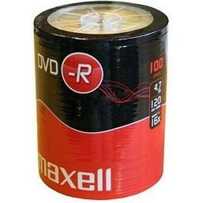Maxell DVD-R 4.7 GB 100 Pack 4.7 GB 100 pièce(s) (100x), Support de données optiques - Publicité Maxell DVD-R 4.7 GB 100 Pack 4.7 GB 100 pièce(s) (100x), Support de données optiques - Publicité