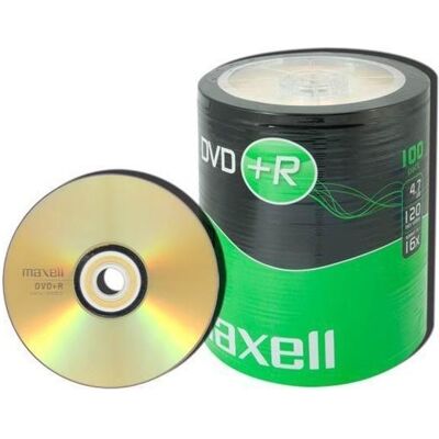 Maxell DVD+R 4.7 GB 16x 100 sztuk (275737.30.TW), Support de données optiques - Publicité Maxell DVD+R 4.7 GB 16x 100 sztuk (275737.30.TW), Support de données optiques - Publicité