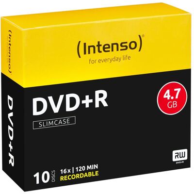 Intenso Dvd+R 4.7gb (10x), Support de données optiques - Publicité Intenso Dvd+R 4.7gb (10x), Support de données optiques - Publicité