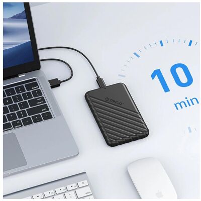 Orico Other Computer Accessory 25PW1C-C3 2.5" HDD/SSD USB-C 3.1 6Gb/s Disk Drive - Black (2.5"), Boîtier pour disques durs, Noir - Publicité Orico Other Computer Accessory 25PW1C-C3 2.5" HDD/SSD USB-C 3.1 6Gb/s Disk Drive - Black (2.5"), Boîtier pour disques durs, Noir - Publicité