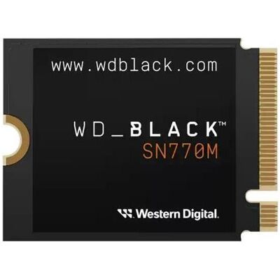 WD Schwarzes Wd Black Sn770M Nvme 1 TB M.2 Pci Express 4.0 Tlc 3D Nand (1000 Go, M.2, M.2 2230), SSD - Publicité WD Schwarzes Wd Black Sn770M Nvme 1 TB M.2 Pci Express 4.0 Tlc 3D Nand (1000 Go, M.2, M.2 2230), SSD - Publicité