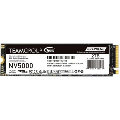 Team Group NV5000 2 TB (PCIe 4.0 x4 NVMe M.2 2280 Graphen-Kühlkörper) (2000 Go, M.2 2280), SSD - Publicité Team Group NV5000 2 TB (PCIe 4.0 x4 NVMe M.2 2280 Graphen-Kühlkörper) (2000 Go, M.2 2280), SSD - Publicité