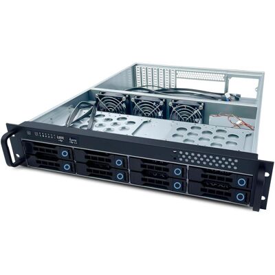 Fantec Boîtier de stockage 2U pour 8 disques durs externes et 2 internes, sans alimentation, Serveurs lame - Publicité Fantec Boîtier de stockage 2U pour 8 disques durs externes et 2 internes, sans alimentation, Serveurs lame - Publicité