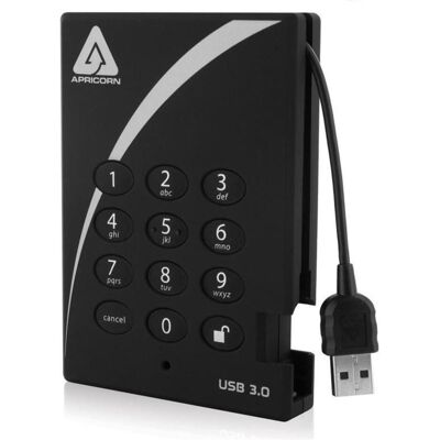 Apricorn Aegis Padlock A25-3PL256-500 (0.50 To), Disque dur externe, Noir - Publicité Apricorn Aegis Padlock A25-3PL256-500 (0.50 To), Disque dur externe, Noir - Publicité