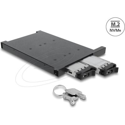 Delock Wechselrahmen für 2 x M.2 NMVe SSD mit SFF-8654 Ansch, Disque dur : accessoires - Publicité Delock Wechselrahmen für 2 x M.2 NMVe SSD mit SFF-8654 Ansch, Disque dur : accessoires - Publicité