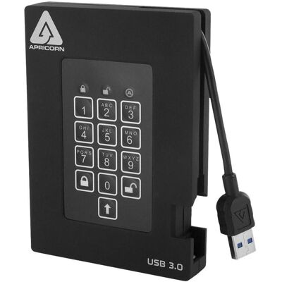 Apricorn Aegis Padlock Fortress A25-3PL256-2000F - Disque dur - crypté - 2 To - ex (2 To), Disque dur externe, Noir - Publicité Apricorn Aegis Padlock Fortress A25-3PL256-2000F - Disque dur - crypté - 2 To - ex (2 To), Disque dur externe, Noir - Publicité