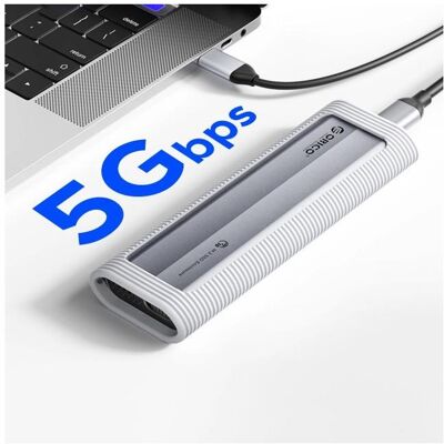 Orico Other Computer Accessory AXM2F M.2 SATA SSD USB-C 3.2 Disk Case - Gray (M.2), Boîtier pour disques durs, Argent, Gris - Publicité Orico Other Computer Accessory AXM2F M.2 SATA SSD USB-C 3.2 Disk Case - Gray (M.2), Boîtier pour disques durs, Argent, Gris - Publicité
