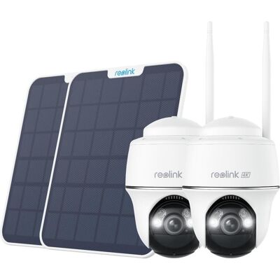 Caméra de surveillance Wi-Fi 4K Reolink avec panneaux solaires - Extérieur - Publicité Caméra de surveillance Wi-Fi 4K Reolink avec panneaux solaires - Extérieur - Publicité