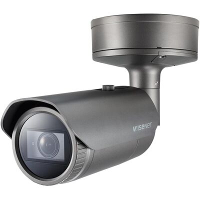 Hanwha PNO-A9081R Caméra bullet out. 8MP PoE IR IK (3840 x 2160 pixels), Caméra réseau, Gris - Publicité Hanwha PNO-A9081R Caméra bullet out. 8MP PoE IR IK (3840 x 2160 pixels), Caméra réseau, Gris - Publicité