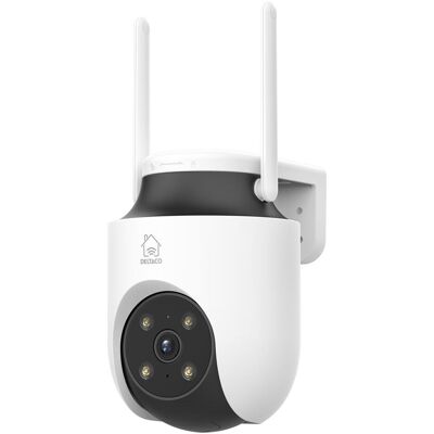 Deltaco Deltaco Smart Home Sh-Ipc18 - Caméra de Sécurité Intérieur/Extérieur - Pan & Tilt - 3 MP - Wi-Fi & Bluetooth - Publicité Deltaco Deltaco Smart Home Sh-Ipc18 - Caméra de Sécurité Intérieur/Extérieur - Pan & Tilt - 3 MP - Wi-Fi & Bluetooth - Publicité