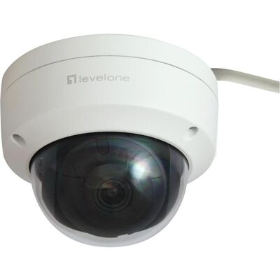 LevelOne IPCam FCS-3403 Dome Out 4MP H.265 IR 9W PoE (2680 x 1520 pixels), Caméra réseau, Blanc - Publicité LevelOne IPCam FCS-3403 Dome Out 4MP H.265 IR 9W PoE (2680 x 1520 pixels), Caméra réseau, Blanc - Publicité