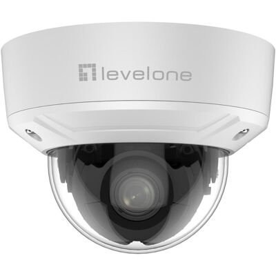 LevelOne IPCam FCS-3616 Dome Out 6MP H.265 IR 10W PoE (3200 x 1800 Pixels), Caméra réseau, Blanc - Publicité LevelOne IPCam FCS-3616 Dome Out 6MP H.265 IR 10W PoE (3200 x 1800 Pixels), Caméra réseau, Blanc - Publicité
