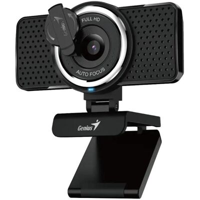 Genius ECam 8020AF Webcam Schwarz (2 Mpx), Webcam, Noir - Publicité Genius ECam 8020AF Webcam Schwarz (2 Mpx), Webcam, Noir - Publicité