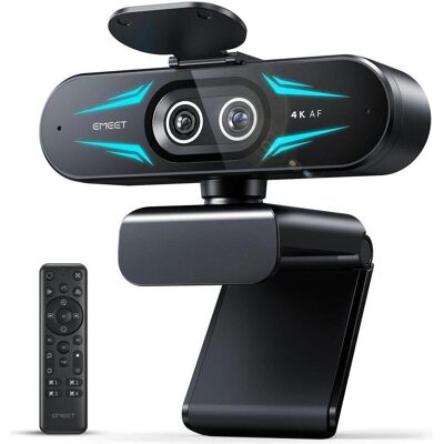 EMeet SmartCam C60E 4K Dual Webcam, Webcam, Noir - Publicité EMeet SmartCam C60E 4K Dual Webcam, Webcam, Noir - Publicité