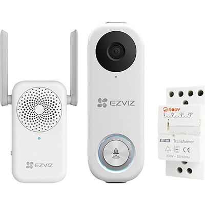 EZVIZ CS-BD-DB1C Kit de sonnette blanc - Sonnette intelligente avec IA - Publicité EZVIZ CS-BD-DB1C Kit de sonnette blanc - Sonnette intelligente avec IA - Publicité