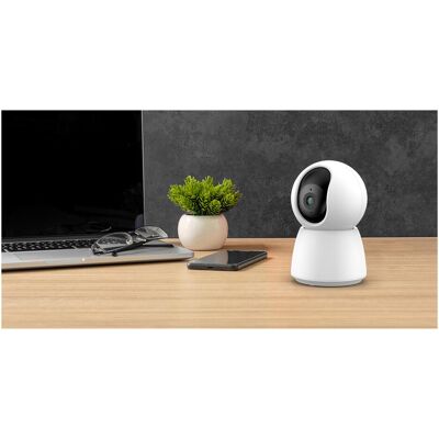 iGET HOME Caméra CS4 Blanche - WiFi 2K IP, vision nocturne, audio, RJ45, auto-tracking - Publicité iGET HOME Caméra CS4 Blanche - WiFi 2K IP, vision nocturne, audio, RJ45, auto-tracking - Publicité