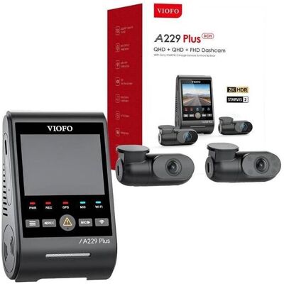 VIOFO A229 PLUS 3CH Caméra de voiture - Enregistreur de conduite - Publicité VIOFO A229 PLUS 3CH Caméra de voiture - Enregistreur de conduite - Publicité