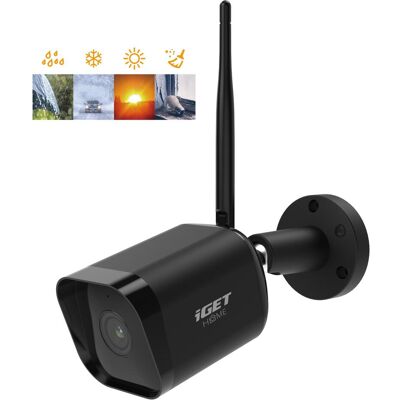 iGet HOME Camera CS6 Black - Bezdrátová venkovní IP FullHD camera, Wi-Fi, IP65 (1920 x 1080 Pixels), Caméra réseau, Noir - Publicité iGet HOME Camera CS6 Black - Bezdrátová venkovní IP FullHD camera, Wi-Fi, IP65 (1920 x 1080 Pixels), Caméra réseau, Noir - Publicité