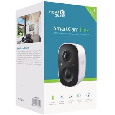 iGet HOMEGUARD SmartCam Flex HGWBC351 - Bezdrátová samostatná bateriová venkovní/vnitřní IP FullHD (1920 x 1080 Pixels), Caméra réseau, Blanc - Publicité iGet HOMEGUARD SmartCam Flex HGWBC351 - Bezdrátová samostatná bateriová venkovní/vnitřní IP FullHD (1920 x 1080 Pixels), Caméra réseau, Blanc - Publicité