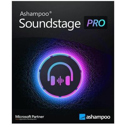 Ashampoo Soundstage Pro - Stéréo Binaural, 10 Studios - Logiciel Son - Publicité Ashampoo Soundstage Pro - Stéréo Binaural, 10 Studios - Logiciel Son - Publicité