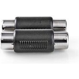 Nedis Adaptateur audio stéréo 2X RCA femelle - 2X RCA femelle (Adaptateur angulaire), Adaptateur audio, Noir - Publicité Nedis Adaptateur audio stéréo 2X RCA femelle - 2X RCA femelle (Adaptateur angulaire), Adaptateur audio, Noir - Publicité