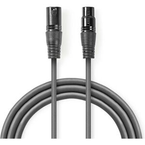 Nedis Câble adaptateur DMX XLR 3 broches mâle XLR 3 broches femelle Nickelé 0,50 m rond PVC (0.50 m, Câbles XLR), Câble audio - Publicité Nedis Câble adaptateur DMX XLR 3 broches mâle XLR 3 broches femelle Nickelé 0,50 m rond PVC (0.50 m, Câbles XLR), Câble audio - Publicité