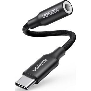 Ugreen Câble adaptateur USB-C vers 3,5 mm avec puce DAC (USB-C, Jack 3.5mm), Adaptateur pour appareils mobiles, Noir - Publicité Ugreen Câble adaptateur USB-C vers 3,5 mm avec puce DAC (USB-C, Jack 3.5mm), Adaptateur pour appareils mobiles, Noir - Publicité