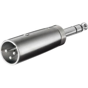 Goobay Adaptateur XLR, jack AUX 6,35 mm stéréo mâle vers XLR mâle (Adaptateur jack), Adaptateur audio, Argent - Publicité Goobay Adaptateur XLR, jack AUX 6,35 mm stéréo mâle vers XLR mâle (Adaptateur jack), Adaptateur audio, Argent - Publicité