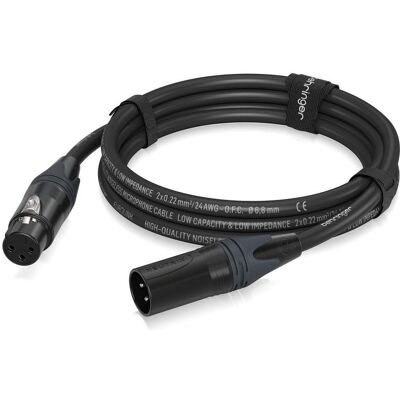 Behringer Câble de microphone PMC-300CM XLR F - XLR M, 3 m (3 m, Câbles XLR), Câble audio - Publicité Behringer Câble de microphone PMC-300CM XLR F - XLR M, 3 m (3 m, Câbles XLR), Câble audio - Publicité