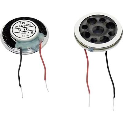 Visaton VS-K16, 0.5 W, 1 W, 50 O, 700 - 20000 Hz, 2 g, 1.6 cm (0.63"), Composants du haut-parleur - Publicité Visaton VS-K16, 0.5 W, 1 W, 50 O, 700 - 20000 Hz, 2 g, 1.6 cm (0.63"), Composants du haut-parleur - Publicité