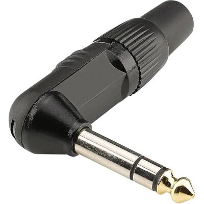 Connecteur Jack Hicon 6,3 mm angulé - Jack audio 3 pôles - Publicité Connecteur Jack Hicon 6,3 mm angulé - Jack audio 3 pôles - Publicité