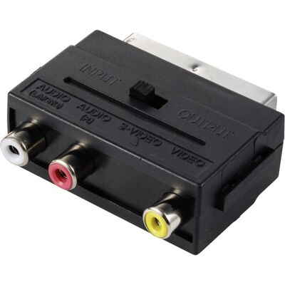 SpeaKa Professional SP-13442696 SCART Adapter (3x Klinke - 1x SCART-Kupplung) Sc (Adaptateur jack), Adaptateur audio, Noir - Publicité SpeaKa Professional SP-13442696 SCART Adapter (3x Klinke - 1x SCART-Kupplung) Sc (Adaptateur jack), Adaptateur audio, Noir - Publicité